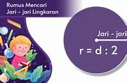 Rumus Mencari Jari Jari Lingkaran Jika Diketahui Diameternya